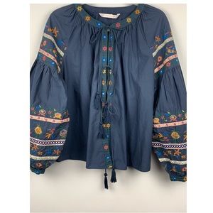 Zara Trafaluo Collection Top Embroidery